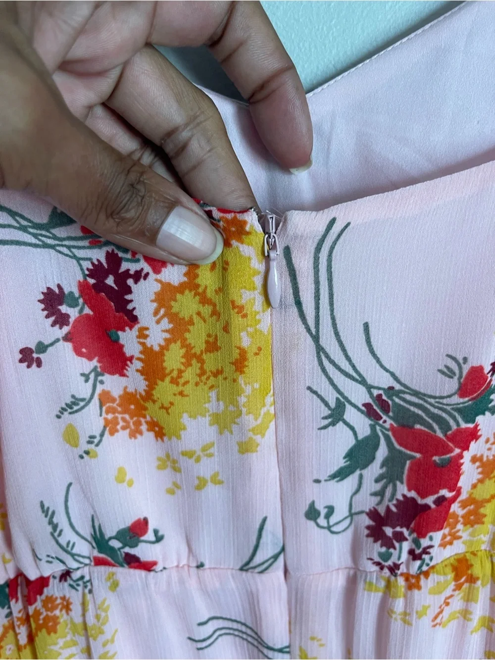 J. CREW | Pastel Pink Floral Spaghetti-Strap Maxi Dress Sz 00